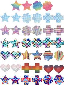 img 4 attached to 🍒 Disposable Adhesive Nipple Covers – 20 Pairs of Nippleless Breast Stickers for Women and Girls