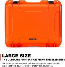 img 3 attached to Nanuk 930 Waterproof Hard Case With Foam Insert - Orange