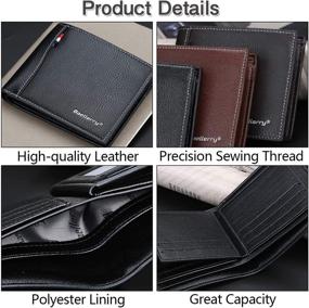 img 1 attached to 👛 Imeetu Leather Wallet: Uniquely Stylish Men's Bifold Accessory