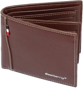 img 4 attached to 👛 Imeetu Leather Wallet: Uniquely Stylish Men's Bifold Accessory