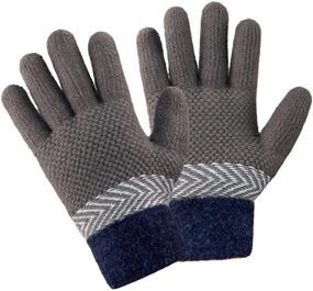 img 3 attached to Warm and Stylish LETHMIK Winter Gloves for Women: Knitted Men's Accessories for Gloves & Mittens