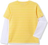 👕 discover the best: a for awesome boys long sleeve 2fer striped tee logo