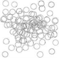 🔗 quality 100-piece 5mm silver-plated open jump rings, 20-gauge for jewelry making logo