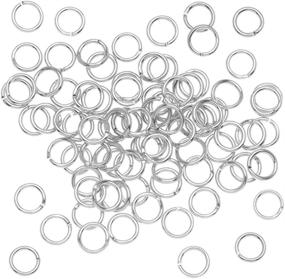 img 1 attached to 🔗 Quality 100-Piece 5mm Silver-Plated Open Jump Rings, 20-Gauge for Jewelry Making