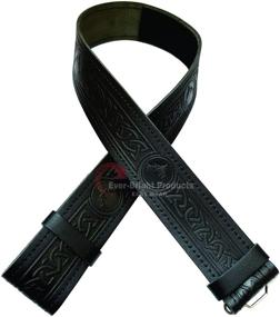 img 3 attached to Leather SCOTTISH Different Designs Embossed Men's Accessories for Belts