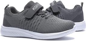 img 4 attached to 👟 Koppu Lightweight Breathable Sneakers: Perfect Tennis Shoes for Active Boys and Girls, Ideal for Running and Walking, Available in Toddler, Little Kid, and Big Kid Sizes