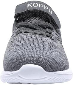img 2 attached to 👟 Koppu Lightweight Breathable Sneakers: Perfect Tennis Shoes for Active Boys and Girls, Ideal for Running and Walking, Available in Toddler, Little Kid, and Big Kid Sizes