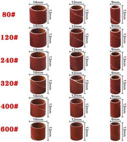 img 3 attached to 🔧 Coceca 458pcs Sanding Drums and Sleeves Kit for Drum Sander with 24pcs Drum Mandrels and 2pcs Self-Tightening Drill Chuck