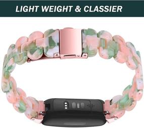img 1 attached to NINKI Resin Fitbit Inspire HR/Fitbit Inspire/Fitbit Inspire 2 Band - Unisex Adjustable Replacement Band for Fitbit Inspire HR/Fitbit Inspire Accessories Bands