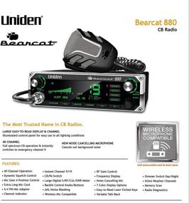 img 1 attached to 📻 Uniden BEARCAT 880 CB Radio: 40 Channels, Large Easy-to-Read 7-Color LCD Display, and More!