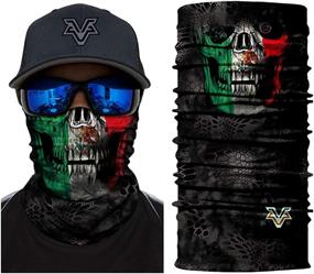 img 3 attached to 💀 Skull Face Mask: Ultimate UV Protection, Seamless Neck Gaiter, Bandana Scarf with 3D Skeleton Design