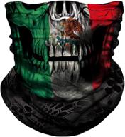 💀 skull face mask: ultimate uv protection, seamless neck gaiter, bandana scarf with 3d skeleton design logo