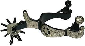 img 4 attached to Authentic Western BS Texas Star 10pt Mens Jingle Bob Spurs: Traditional Style with Distinctive Charm