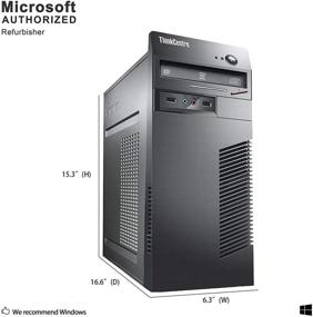 img 3 attached to 💻 Lenovo ThinkCentre M73 Tower Desktop PC Workstation, Intel Quad Core i5-4570 3.2GHz, 16GB DDR3, 256GB SSD, DVD, USB 3.0, VGA, DP, Mouse, Keyboard, Windows 10 Pro 64 bit - Multi-Language (Renewed)