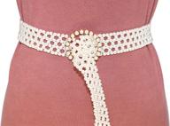 👗 amiveil elastic rhinestone stretch belts - women's accessories and belts logo