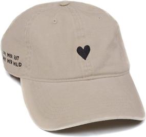 img 4 attached to 🧢 Embroidered Brushed Cotton Women's Baseball Hat - Atticus Poetry Design, Adjustable One Size