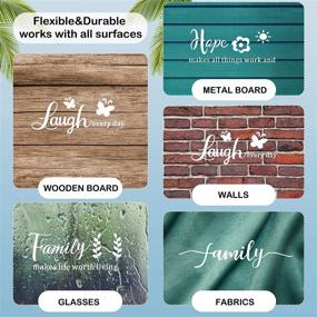 img 2 attached to 10 Pieces Inspirational Quote Stencils: Reusable 🎨 Motivational Word Art for Wall & Floor Decor
