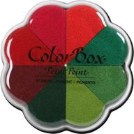 colorbox poinsettia petal point inkpad, 4.25 x 4.75 logo