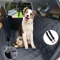 🐶 durable anti-scratch waterproof dog car seat cover - black rtosy pet back seat cover & hammock with adjustable straps for cars, trucks, suvs logo