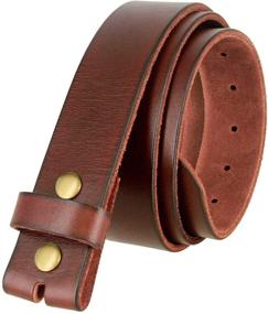 img 4 attached to 👔 BS001 Classic Authentic Leather Belt for Men - No Additional Accessories Included