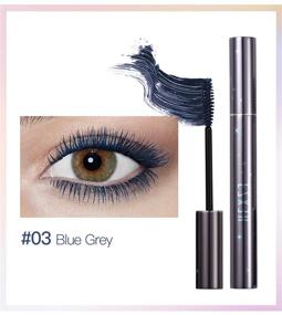 img 1 attached to 👁️ Discover HEXZE Washable Mascara: Lengthening and Volumizing Eye Makeup in Blue Gray Shade