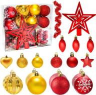 christmas ornaments fivehome shatterproof glittering logo