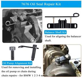 img 3 attached to 🔧 BMW N20 N26 Engine Repair Kit: Heavy Duty Flywheel Holder & Oil Seal Repair Set (2-Set)