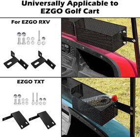 img 2 attached to 🏌️ Golf Cart Front Inner Basket Dash Storage/Tray Organizer for EZGO TXT & RXV, Club Car DS(2000-Up) & Precedent - Enhance Your Golf Cart with This Utility and Durable Inner Storage Basket - Adds Extra Space