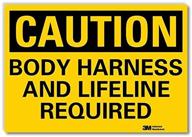 smartsign “caution - body harness and lifeline required” label logo