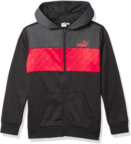img 4 attached to 👕 PUMA Boys' Zip Up Hoodie: Stylish and Functional Outerwear for Kids