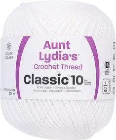 img 2 attached to 🧶 Aunt Lydia Value Crochet Cotton Thread, Color White - SKU 151.0201