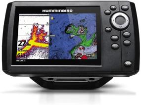 img 4 attached to Humminbird 410210-1 HELIX 5 CHIRP GPS G2 рыбопоисковик: Откройте подводные глубины в черном цвете!