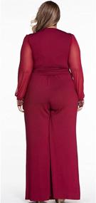 img 1 attached to Cokar Womens Jumpsuits Sleeve V Neck
