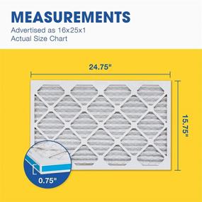 img 3 attached to 🌬️ Aerostar Pleated MERV 13 16X25X1: High-Performance Air Filter for Improved Indoor Air Quality