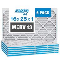🌬️ aerostar pleated merv 13 16x25x1: high-performance air filter for improved indoor air quality logo