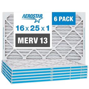 img 4 attached to 🌬️ Aerostar Pleated MERV 13 16X25X1: High-Performance Air Filter for Improved Indoor Air Quality