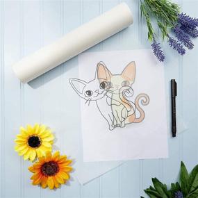 img 3 attached to Art and DIY Crafts White Tracing Paper Roll - Large Size (12 x 1800 Inches)