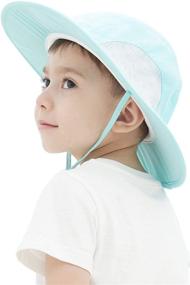 img 4 attached to ☀️ Sun-Smart Style for Toddlers: Connectyle Toddler Kids UPF 50+ UV Protection Hat with Wide Brim