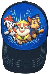 img 1 attached to 🧢 Blue Cotton 3D Baseball Cap for Toddler Boys, Age 2-5 - Nickelodeon Paw Patrol Character