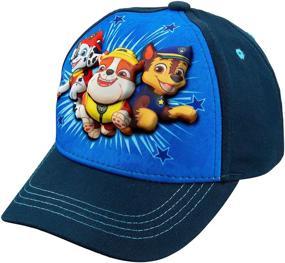 img 4 attached to 🧢 Blue Cotton 3D Baseball Cap for Toddler Boys, Age 2-5 - Nickelodeon Paw Patrol Character