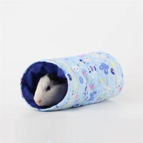 img 4 attached to 🏠 S-Lifeeling Cute Small Pet Tunnel Toy: Perfect Hideout Bed House for Hamsters, Gerbils, Rats, Guinea Pigs, Chinchillas, and Squirrels - Beige