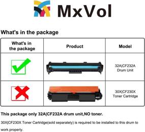 img 2 attached to 🖨️ MxVol 32A CF232A Drum Unit Replacement: High-Yield 23,000 Page Compatibility for HP Laserjet Printers - 1-Pack
