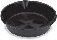 🔧 lumax lx-1628 6-quart black plastic oil drain pan - rustproof and dent-resistant. ideal for easy oil collection during oil changes. effortless cleaning guaranteed. logo