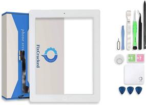 img 4 attached to 📱 White iPad 4 Touch Screen Replacement Kit - Fix Cracked Digitizer Glass Assembly + Professional Tool Set