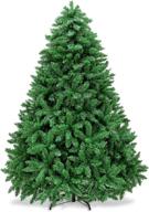 premium 6 ft christmas tree with skirt and ribbon - indoor/outdoor artificial christmas tree for festive decorations logo