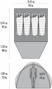 img 1 attached to MSR Habitude 4 Person Camping Tent