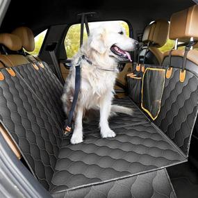 img 2 attached to 🐶 oneisall Dog Car Seat Cover: 4-in-1 Waterproof, Nonslip & Convertible Hammock for Trucks, SUVs, and Cars with Mesh Window for Back Seat