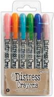 🖍️ набор карандашей ranger th holtz distress crayons set 6 - яркий 6-цветный набор (1 шт.) логотип