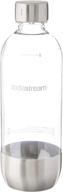 🍾 sodastream 1l classic metal carbonating bottle: premium stainless steel for effortless refreshment logo