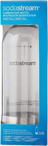 img 2 attached to 🍾 SodaStream 1L Classic Metal Carbonating Bottle: Premium Stainless Steel for Effortless Refreshment